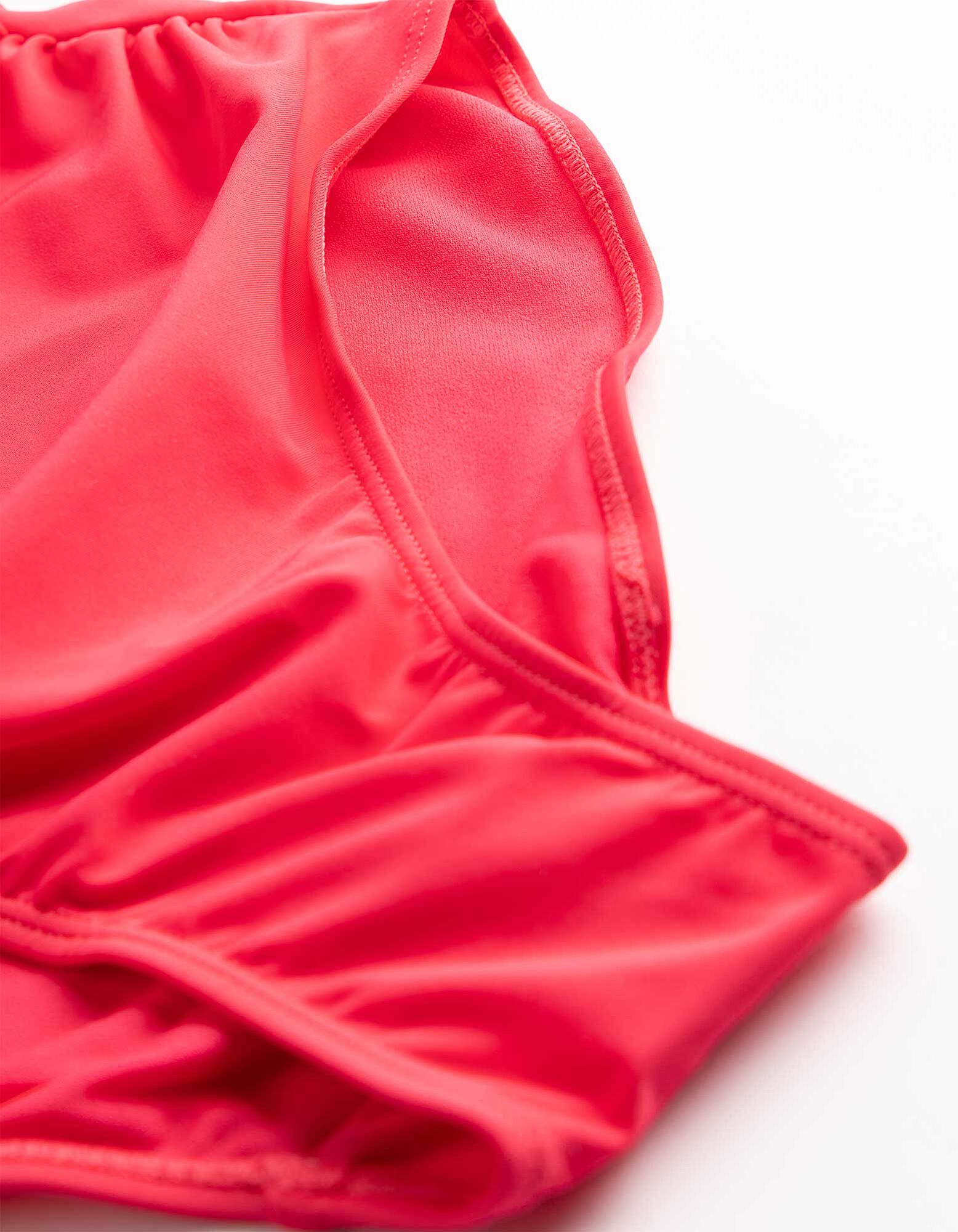 Badeanzug - einfarbig - Pink