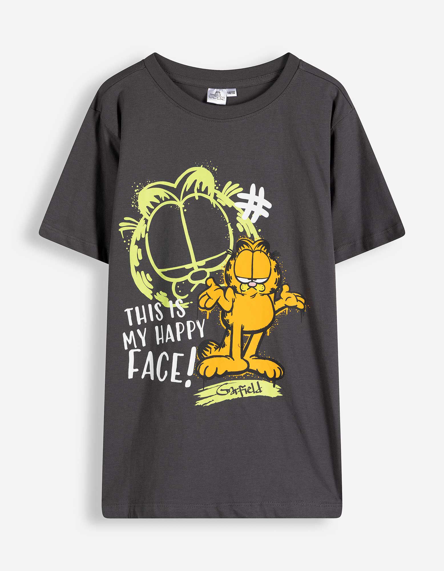 T-shirt - Garfield - Gris fonc&eacute;