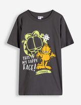 T-shirt - Garfield - Gris fonc&eacute;