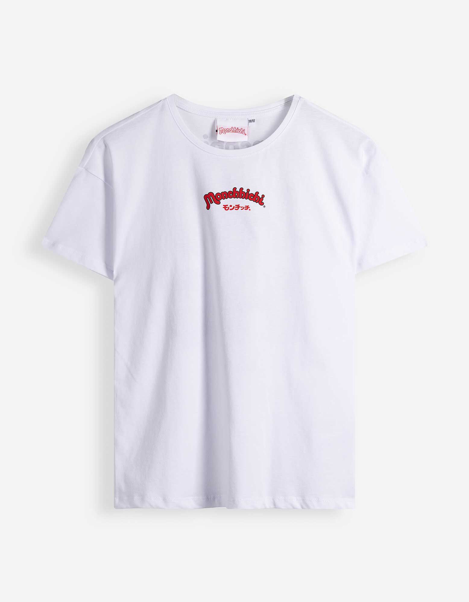T-shirt - Afdrukken achteraan - wit