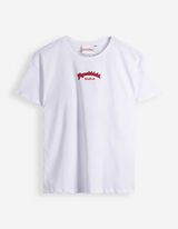T-shirt - Afdrukken achteraan - wit