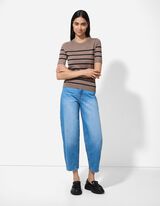 Pulóver - Viskózová zmes - tmavoseda