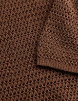 Pulovr - Nadměrn&yacute; střih Oversized Fit - hneda