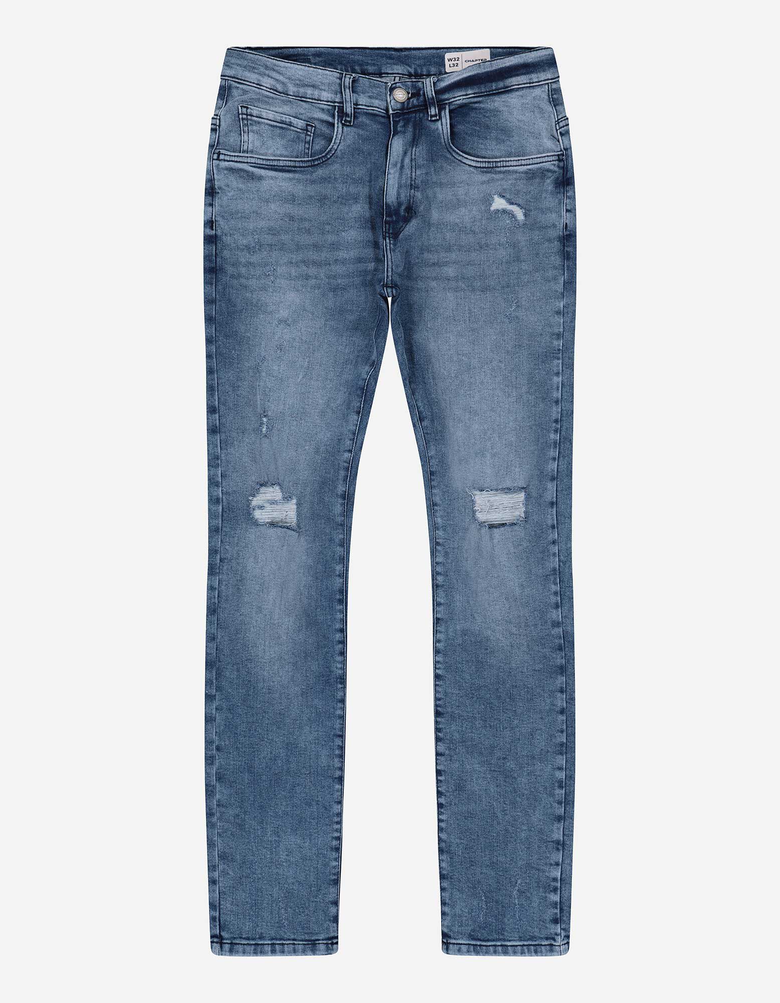 Jean - Coupe Skinny Fit - Bleu fonc&eacute;