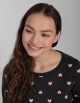 Pyjamashirt - Ribboorden - donkergrijs