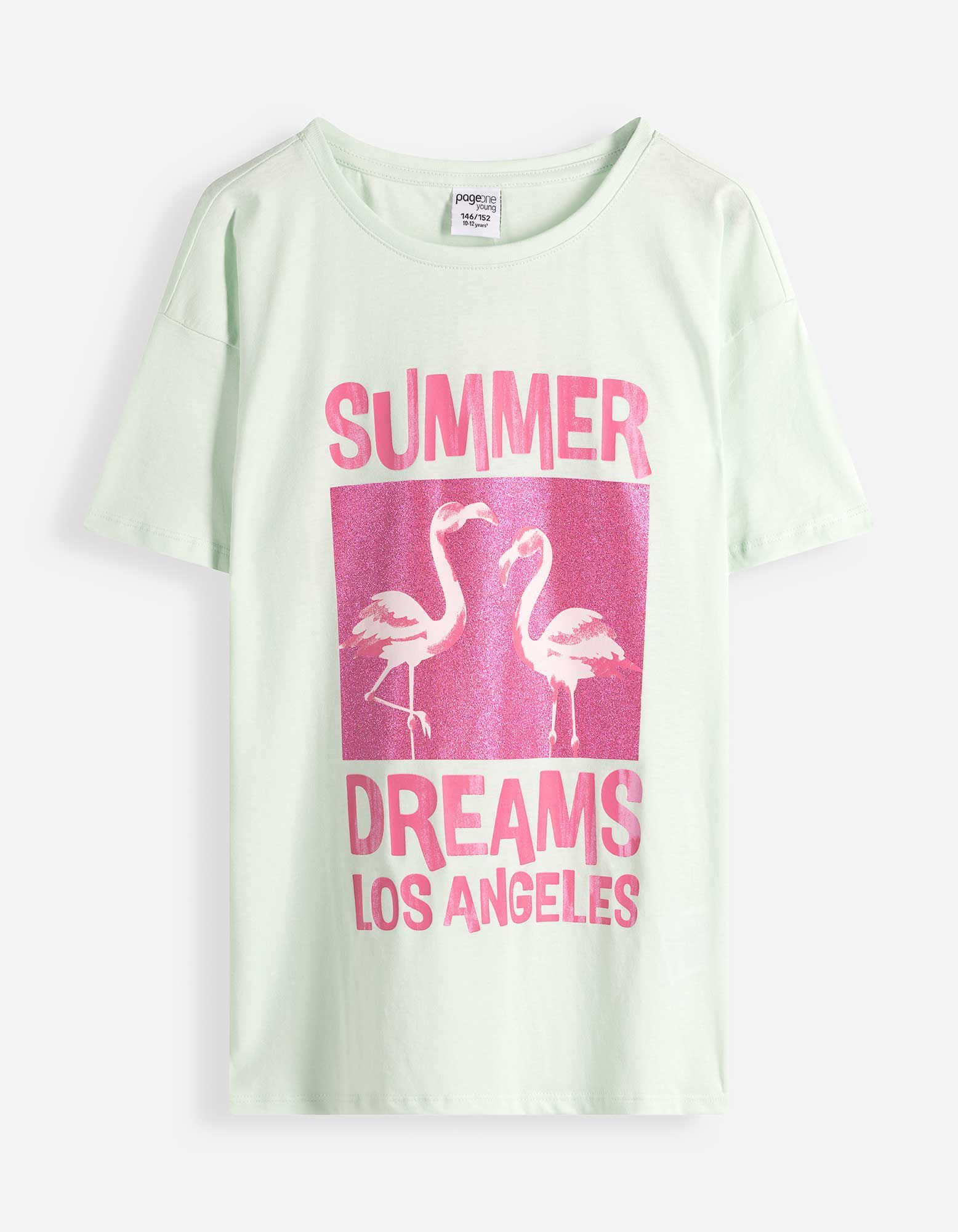 Tričko - Předn&iacute; tisk - Světle zelen&aacute;