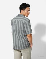 Hemd - Streifen - dunkelgrün