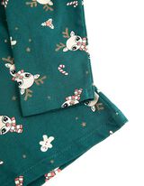 koszulka z długim rękawem - nadruk na całej powierzchni - zielony