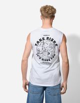 Débardeur - Dos imprimé - blanc
