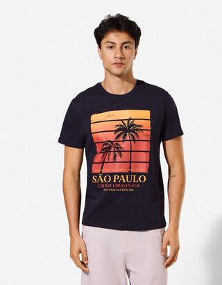T-shirt - niebieski