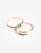 Ring - Zirkonia - goldfarben