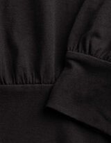 Langarmshirt - Modal-Anteil - Schwarz