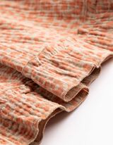 Skort - Allover-Print - beige