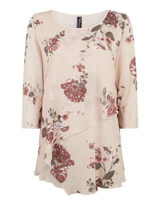 Damen Pullover im Double Layer Look