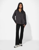 Leggings - Taglio svasato - nero