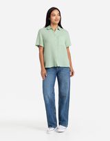 Srajčna bluza - Muslin - svetlo zelena