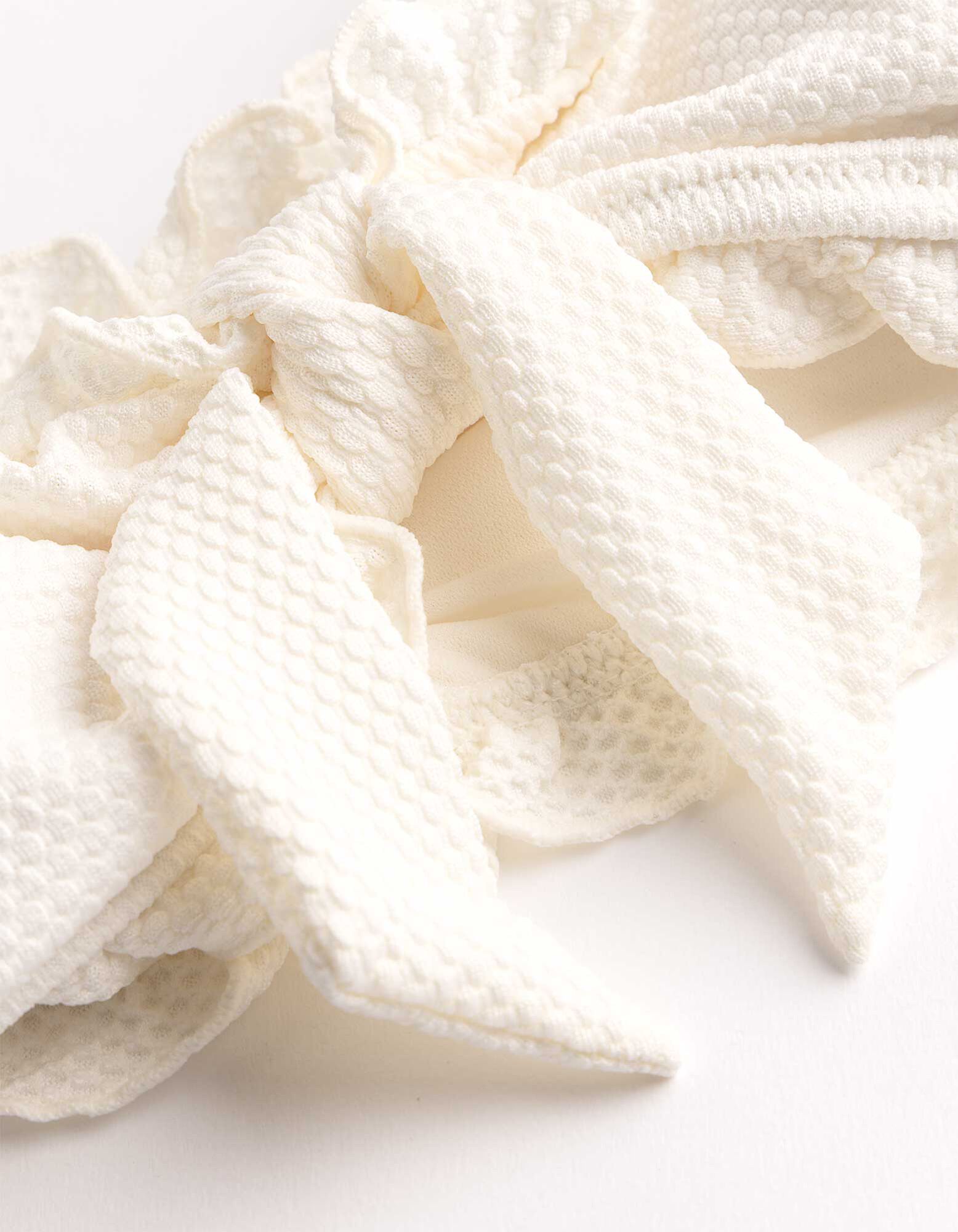 Bikinitop - Strukturiertes Material - Off-White
