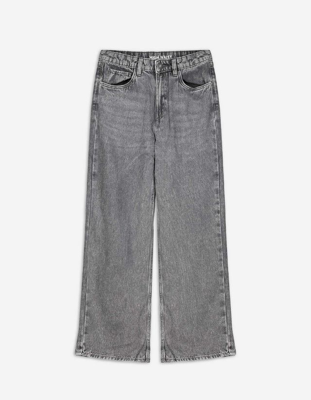 Jeans - Wide fit - grijs