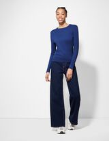 Strickpullover - blau