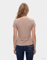 T-Shirt - Stretchanteil - Braun