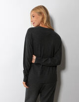 Strickpullover - Kaschmir - dunkelgrau