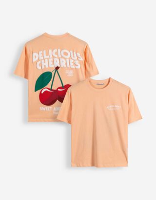 T-Shirt - Print - Orange
