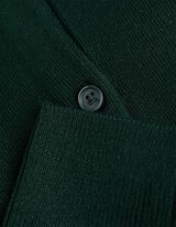 Gebreid vest - Fijn breisel - groen