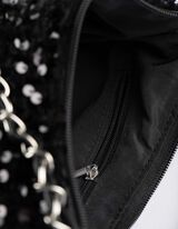 Paillettenbesatz - schwarz