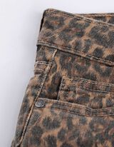 Pantaloncini - Motivo leopardato - marrone chiaro