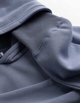 Hoodie - einfarbig - blau
