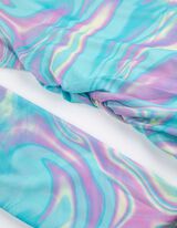 Tričko s dlh&yacute;mi ruk&aacute;vmi - Celoplo&scaron;n&yacute; vzor - biely