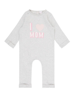 Newborn Jumpsuit mit Message-Print