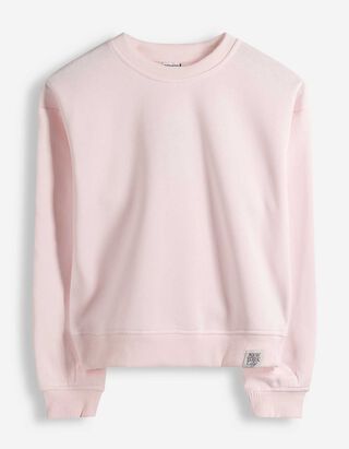 Sweatshirt - einfarbig - rosa