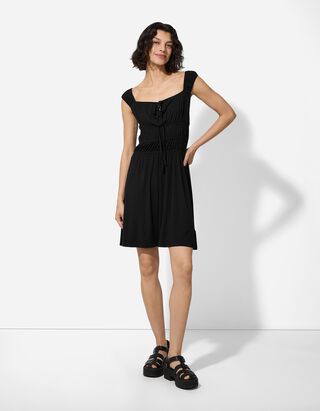 Kleid - Viskose-Anteil - Schwarz
