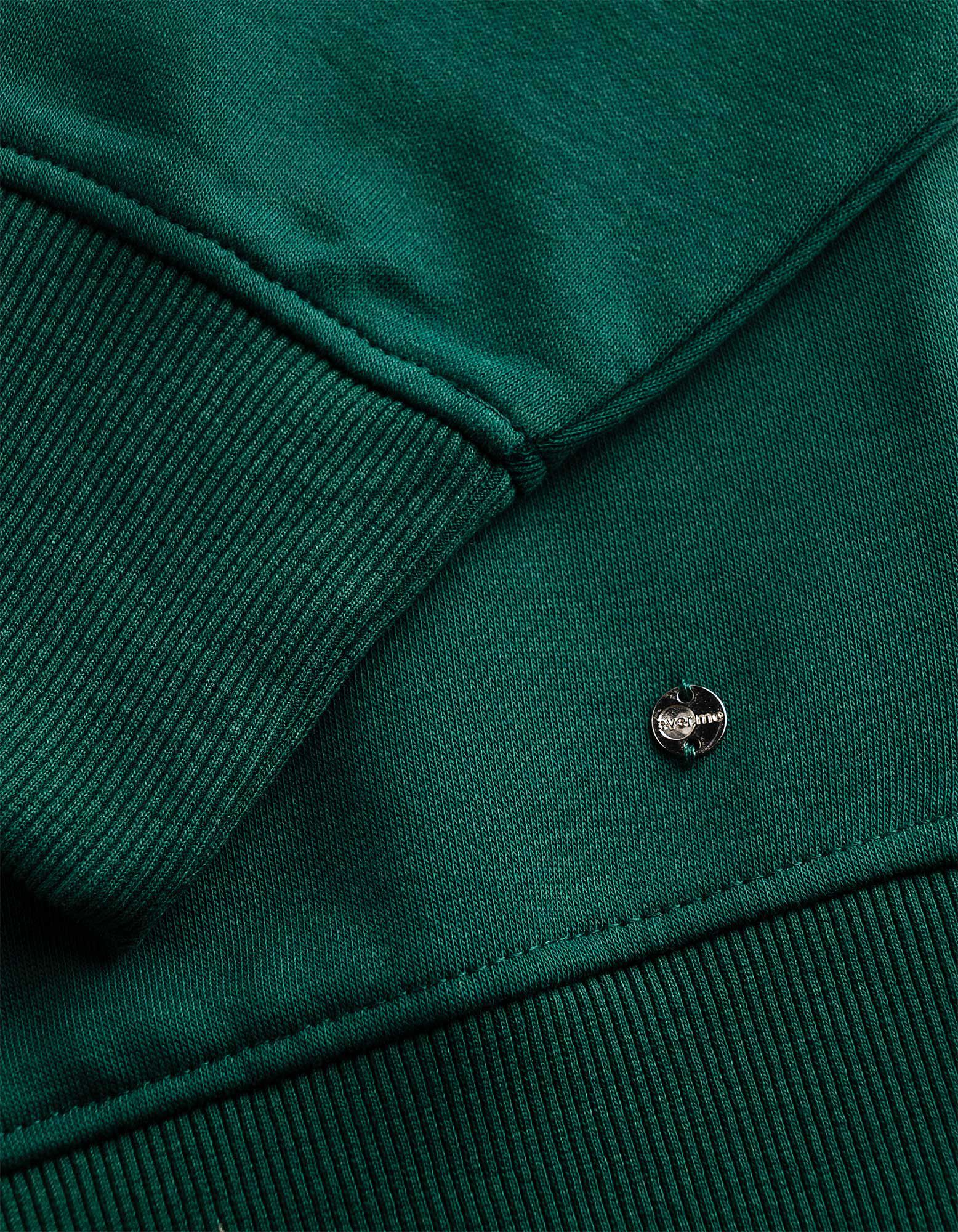 Sweatshirt - Oversized Fit - Dunkelgr&uuml;n
