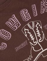 Pyjama Set aus Shirt und Hose - bronzefarben