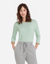 Langarmshirt - Rippenstruktur