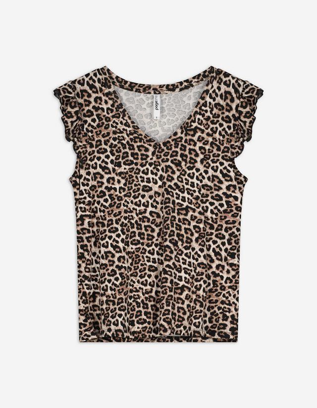 Top - Percentuale di viscosa - beige