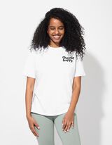 T-shirt - Impression au dos - blanc