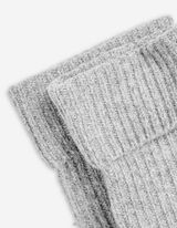 Fäustlinge - Rippstrick - hellgrau