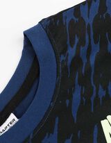 Tricou - Imprimeu pe spate - Albastru inchis