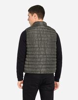 Steppweste - Stehkragen - dunkelgrau