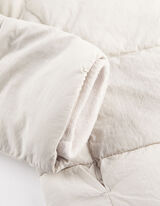 pikowana kurtka - material hydrofobowy - bez