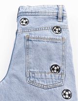 Jeans - Stickerei - Hellblau
