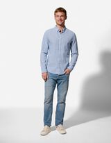 Hemd - Leinen-Mix - blau