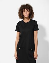 Kleid - Aufgesetze Taschen - schwarz