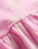 Kleid - Allover-Print - rosa