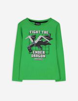 Langarmshirt - Minecraft - grün