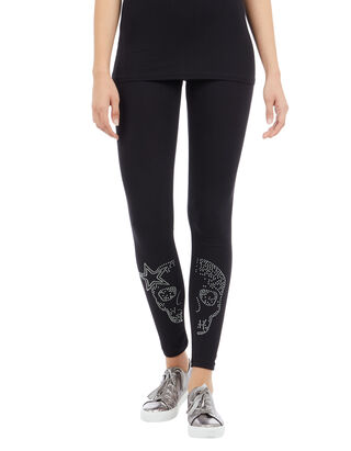 Damen Leggings mit Ziersteinbesatz