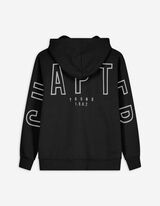 Felpa aperta - Oversized Fit - nero